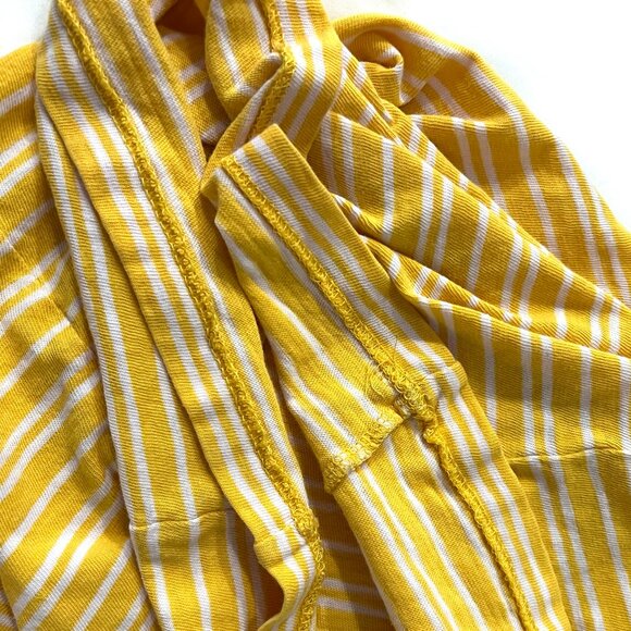 JCrew slub tee, small, yellow white stripes - Picture 6 of 6
